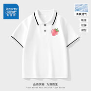 真維斯童裝女童短袖洋氣女孩polo娃娃領(lǐng)學(xué)院風(fēng)夏季兒童翻領(lǐng)t恤女 cvx夏季新款polo衫sdfs03 160