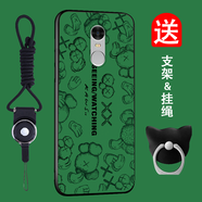班藍(lán)紅米Note4x手機(jī)殼硅膠防摔圖案卡通新款創(chuàng)意Note4x高配軟保護(hù)套女男士高檔網(wǎng)紅全包圍 暗綠手套 A款note4x高配【全屏鋼化膜+支架掛繩】