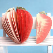 歐利文水果便簽紙 可愛(ài)高顏值辦公便利記事貼小條留言本標簽貼學(xué)生學(xué)習記憶神器 草莓120張/本