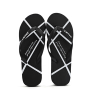 品柏寶莉人字拖鞋休閑男夏季簡(jiǎn)約防滑室外穿夾拖涼拖鞋潮夾腳沙灘鞋 [熱賣(mài)款]交叉紋 黑白 41 [標準運動(dòng)鞋碼]