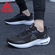 匹克態(tài)極3.0黑色網(wǎng)面跑步鞋男秋季新款透氣輕便運動(dòng)鞋百搭通勤跑鞋 黑色/大白 41