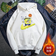 八戒別鬧海綿寶寶衛(wèi)衣男派大星帽衫寬松情侶裝 白色   【帽衫秋冬】  0934 L  170-175CM  120-140j斤