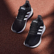 阿迪達斯 （adidas） 休閑鞋女鞋秋季新款運動鞋網(wǎng)面透氣輕便減震跑步鞋F(xiàn)36215  38 F36218黑色 36.5