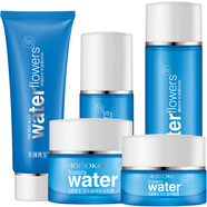 美顏教室花之密語(yǔ)百花晶純補水套裝(潔面+水+乳+霜+眼霜） 花之密語(yǔ)套盒（五件套）