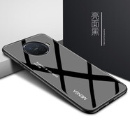 哲勒（ZHELE） oppoAce2手機殼renoace玻璃后殼全包邊防摔個性創(chuàng)意潮男女鏡面保護殼 【oppo Ace 2】玻璃-亮面黑-配膜