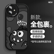 漫小宅 榮耀Play6C手機殼卡通Play6t/6tpro黑硅膠軟殼男新款潮honor保護套 榮耀play6tPro 黑系小怪