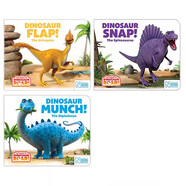英文原版 the world of dinosaur roar 3冊Dinosaur Flap紙板書
