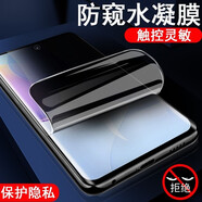 Tensam 適用華為nova9鋼化膜Hinova9pro曲面屏全覆蓋防窺膜高清防爆玻璃水凝軟膜 nova9【水凝金剛隱形膜】防窺版-2片裝