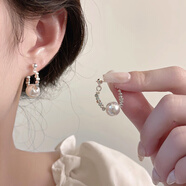 JALLOO海星貝殼仿珍珠耳釘輕奢小眾高級感耳環(huán)氣質(zhì)飾品女生日禮物送女友 碎銀子貝殼珍珠耳環(huán)