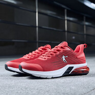 喬丹男鞋2026春季新款網(wǎng)面運動(dòng)鞋男減震耐磨氣墊跑鞋輕便跑步鞋子男款 極光紅/黑色-229 41