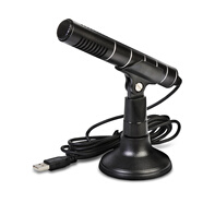 depusheng 電腦麥克風桌面有線電容話筒usb錄音臺式筆記本YY遠程視頻語音游戲聊天主播直播 T4（USB接口款）
