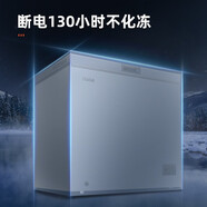 奧馬（Homa）200升家用商用冰柜一級能效省電多功能臥式冷藏冷凍變溫柜BC/BD-200H云母灰 200L