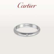 Cartier1895结婚戒指 玫瑰金黄金铂金钻石 窄版 铂金 45