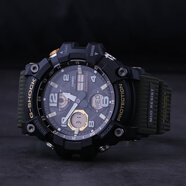 卡西歐大泥王三代 GSHOCK太陽(yáng)能電波藍牙高度溫度戶(hù)外學(xué)生手表GWG-B1000 GWG-100-1A3綠色小泥光能電波