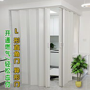 繪晴pvc折疊門(mén)免打孔開(kāi)燃氣門(mén) 開(kāi)放式廚房臨時(shí)簡(jiǎn)易推拉門(mén)商鋪衛生間門(mén) 異形定制