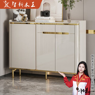 智新木王意式輕奢鞋柜巖板家用門口多功能大容量入戶門廳玄關(guān)柜烤漆高檔