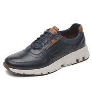 ROCKPORT 男式 reBOUNDX Ubal 運動鞋 新款藍色皮革 7.5 Wide