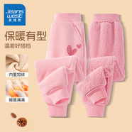 真維斯（JEANSWEST）女童褲子童裝2025冬季羊羔絨衛(wèi)褲秋冬款加絨加厚兒童保暖運動褲