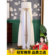 空調(diào)防塵罩立式新款通用圓柱圓形格力美的客廳大3p匹柜機套罩 一簾幽夢-米色【不影響空調(diào)出風(fēng) 格力i 酷i 鉑-2代