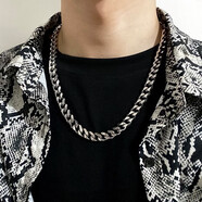 芯奢項鏈男潮歐美古巴鏈條項鏈hiphop男夸張高街粗款學(xué)生項鏈潮流飾品