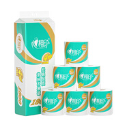 心相印有芯卷紙【肖戰(zhàn)推薦】心柔4層180g*10卷衛(wèi)生紙巾 大克重耐用 紙巾