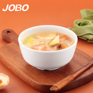 巨博（JOBO）商用密胺汤碗米饭碗白色11.2cm 快餐食堂打饭碗1个装5个起售