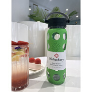 現貨安家房似錦孫儷同款美國lifefactory硅膠便攜 水杯 草綠色平蓋 經(jīng)典款  650ml