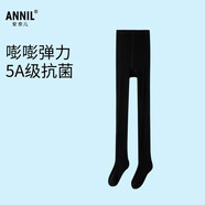 安奈兒（Annil）童裝女童連褲襪2024秋款彈力貼身透氣女寶寶打底襪 黑色 160 