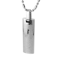 三件套 項鏈男士 復古韓版男式個(gè)性鈦鋼時(shí)尚款飾品套裝套餐男款 （單買(mǎi)  圣域直牌項鏈）