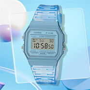 卡西歐（CASIO）男女學(xué)生ins風(fēng)復(fù)古小方塊兒童表F-91WC-2A/4A/4A2 1B 7A 9A電子表 F-91WS-2DF 【附加貼膜】