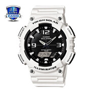 卡西歐（CASIO） 男表女表卡西歐手表男女情侶表學(xué)生時(shí)尚運(yùn)動(dòng)表太陽(yáng)能雙顯電子表 太陽(yáng)能表：AQ-S810WC-7白武士