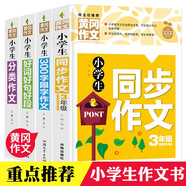 小學生3年級同步作文+好詞好句好段+分類作文+300字限字（全4冊）班主任推薦作文書素材輔導三年級8-9歲適用作文大全