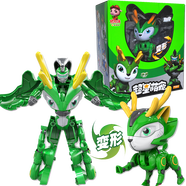 豬豬俠超星萌寵玩具變形機器人金剛五合體鐵拳虎阿五公仔兒童玩具禮物 【機器人】冰封鹿-冰冰