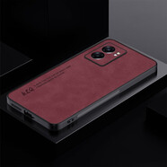 韓菲琪 OPPO A57手機(jī)殼PFTM20保護(hù)套膚感羊巴皮商務(wù)復(fù)古磨砂5G男士軟硅膠全包防摔外殼 【羊巴皮】酒紅色 OPPO A57(5G)