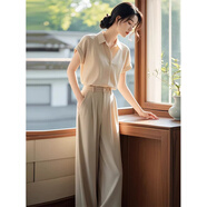 蕭遇（XIAOYU）2025年春天夏季新款兩件西裝套裝女士穿搭小個(gè)子休閑氣質(zhì)運(yùn)動(dòng)衣服 兩件套裝 M 105-115斤