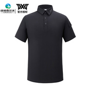PXG美國線 男士高爾夫服裝新款golf短袖T恤Polo衫 黑色 S