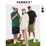 潘·麥克斯（PANMAX）PANMAX大碼透氣休閑百搭短袖t恤時(shí)尚polo衫男裝寬松潮男帥氣夏季 黑色 6XL