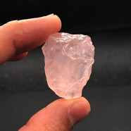 唯誠 天然 水晶石礦石原石兒童收藏礦石教學(xué)標本擺件 粉水晶一塊（2-3厘米）
