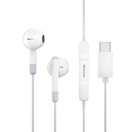 紐曼 (Newmine) XLT10 typec耳機線(xiàn)控音樂(lè )手機模擬耳機type-c版半入耳式有線(xiàn)耳機  白色