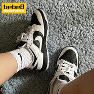 耐克（NIKE）bebe8 Dunk Low SB 低幫男女子運動休閑滑板鞋 反轉(zhuǎn)黑白熊貓FD9064-011 35.5