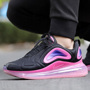 耐克（NIKE）男鞋跑步鞋夏季新款運動鞋AIR MAX720減震運動鞋防滑耐磨休閑鞋 AO2924-005 黑粉大氣墊 40.5