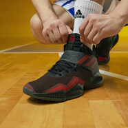 ADIDAS阿迪達斯籃球鞋秋季新款Pro Bounce 2018實戰(zhàn)緩震運動鞋男鞋 BB7301/黑紅 41