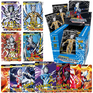 卡游歐布奧特曼卡片卡玩具陽(yáng)焰奇跡版泰迦澤塔卡牌生日六一兒童節禮物 傳奇版全閃卡-1盒（20包）