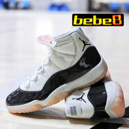耐克（NIKE）bebe8 耐克 AJ11 Nike Air Jordan 11 DMP男女運動藍球鞋 DMP白黑金女AR0715-101 36