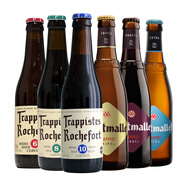 TRAPPISTES ROCHEFORT修道院精釀 茜麥爾/羅斯福六種口味啤酒組合330ml*6瓶 比利時(shí)進(jìn)口