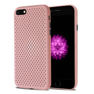 果不凡 適用蘋(píng)果6s/6plus手機殼散熱防摔軟殼iPhone6splus硅膠防摔保護套透氣防指紋款 【砂粉色】-透氣散熱-磨砂防指紋 蘋(píng)果6/6s-4.7英寸