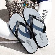 LURAD 時尚休閑外穿人字拖男  夏季舒適防滑耐磨海邊沙灘夾腳涼拖鞋潮 灰色 39-40