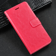 適用蘋果15手機殼6splus皮套iphone14翻蓋13/7/8/7plus防摔6/11/12/1 【玫紅色】宋鋼化膜+指環(huán)支架+掛繩 iPhone 6