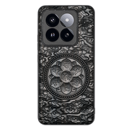 新款小米14實(shí)木質(zhì)手機殼14Pro防摔保護套高檔檀木浮雕定制13ultra 六字真言 小米12Spro