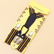 緹彩娜創(chuàng  )意兒童防掉背帶夾可調節幼兒男童女童吊帶雙肩松緊褲帶防滑褲夾 2.5cm寬/小蜜蜂四夾